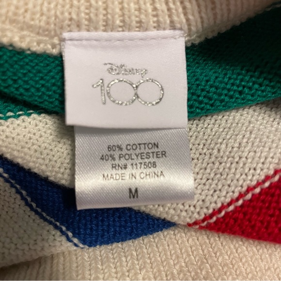 NWOT Disney Mickey Mouse Colorful Striped Cardigan - Picture 3 of 4